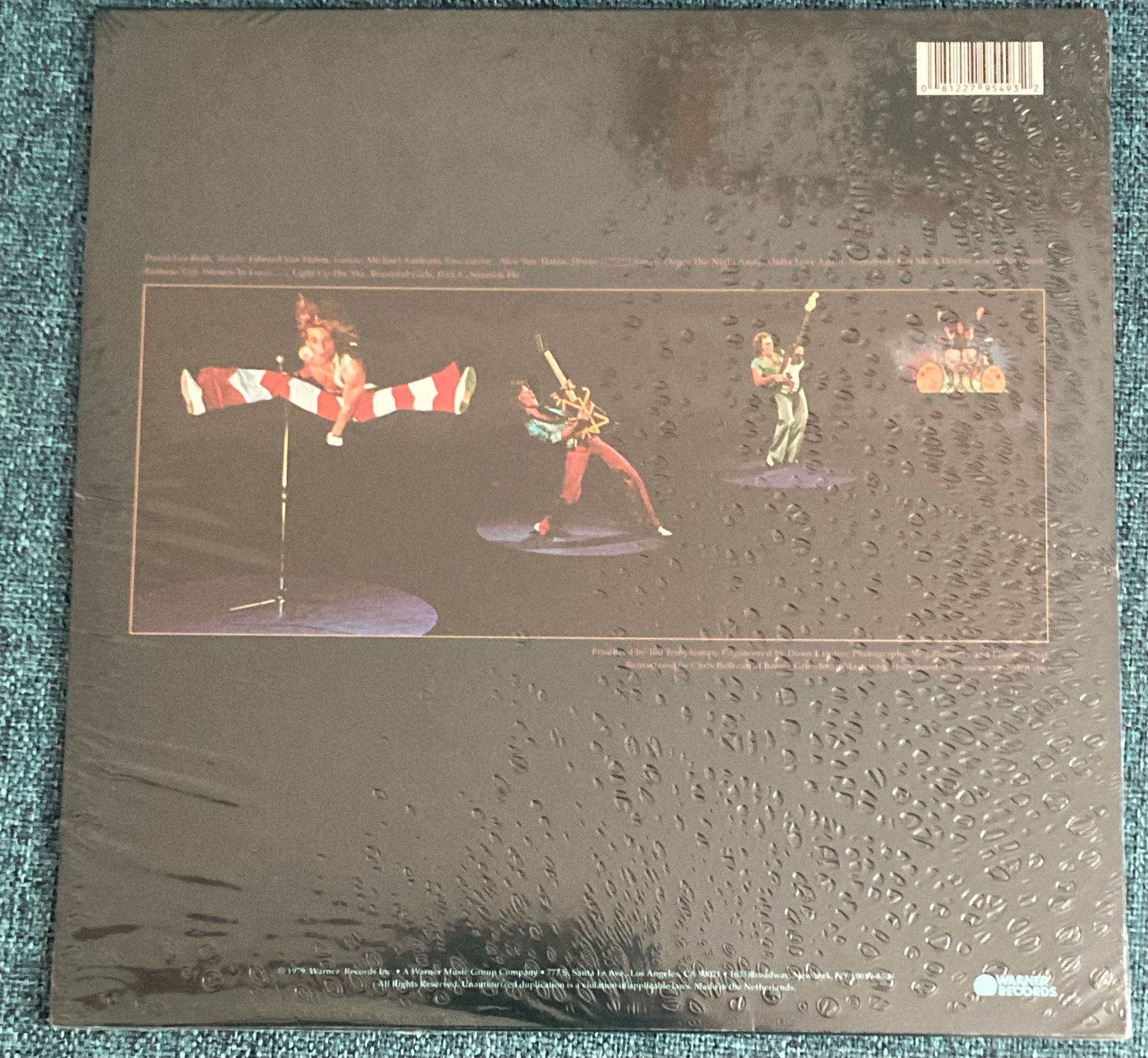 The back of 'Van Halen - Van Halen II' on vinyl