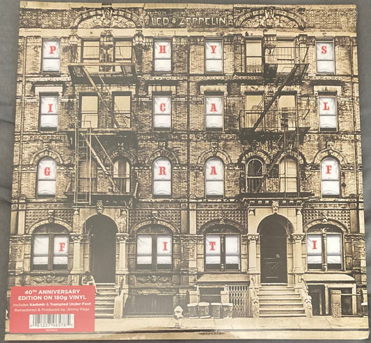 The front of 'Led Zeppelin - Physical Graffiti' on vinyl