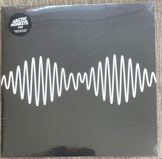 The front of 'Arctic Monkeys - AM' on vinyl. It is brand new and sealed.