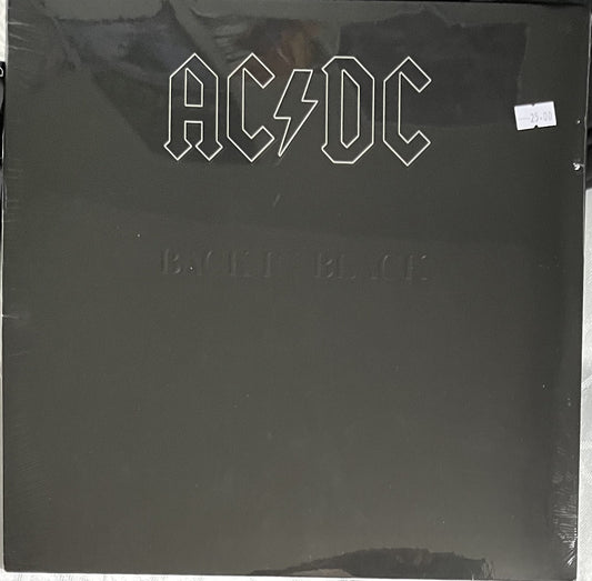 The front of 'AC/DC Back In Black' on vinyl