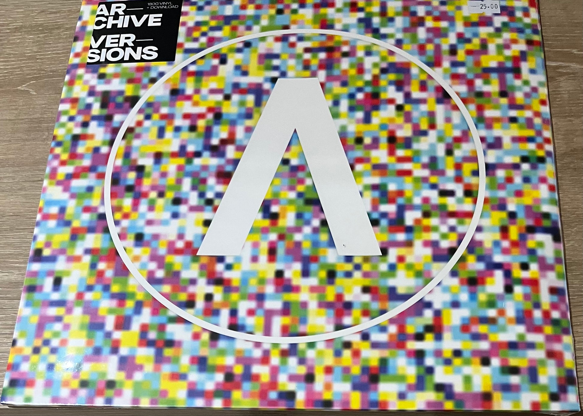 The front of 'Archive Versions' on vinyl