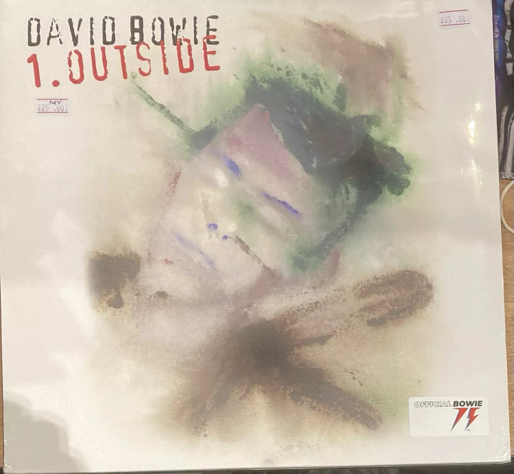 The front of 'David Bowie Outside' on vinyl