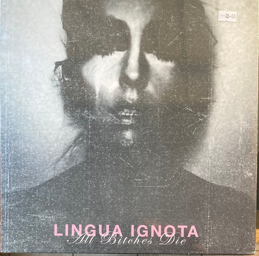 The front of 'Lingua Ignota All Bitches Die' on vinyl