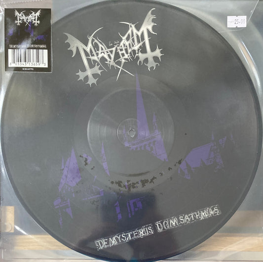 The front of 'Mayhem De Mysteriis Dom Sathanas' on vinyl