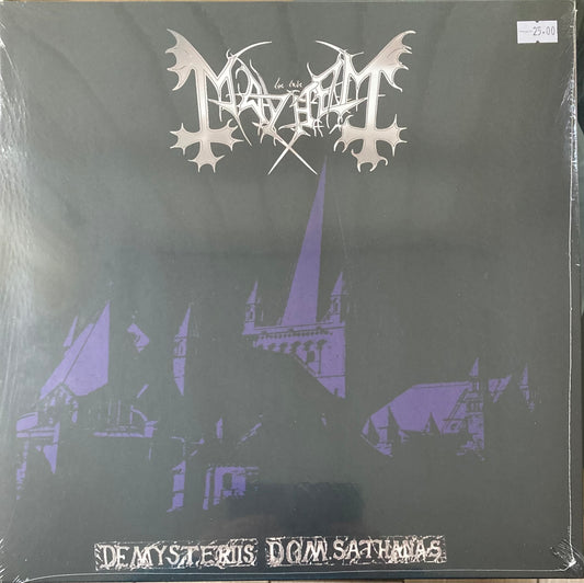 The front of 'Mayhem De Mysteriis Dom Sathanas' on vinyl