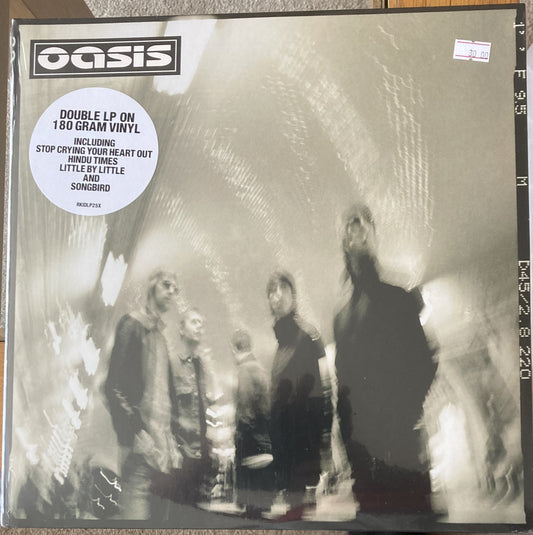 The front of 'Oasis - Standing on the Shoulders of Giants' on vinyl