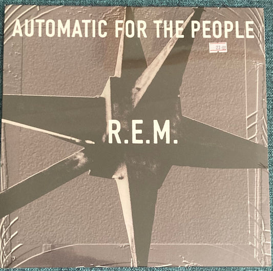 The front of 'R.E.M. - Automatic for the People' on vinyl