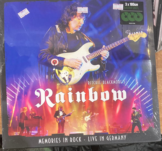 The front of 'Ritchie Blackmore's Rainbow - Memories in Rock' on vinyl