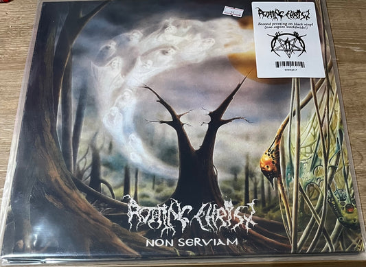 The front of 'Rotting Christ Non Serviam' on vinyl