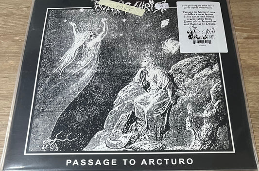 The front of 'Rotting Christ Passage to Arcturo' on vinyl