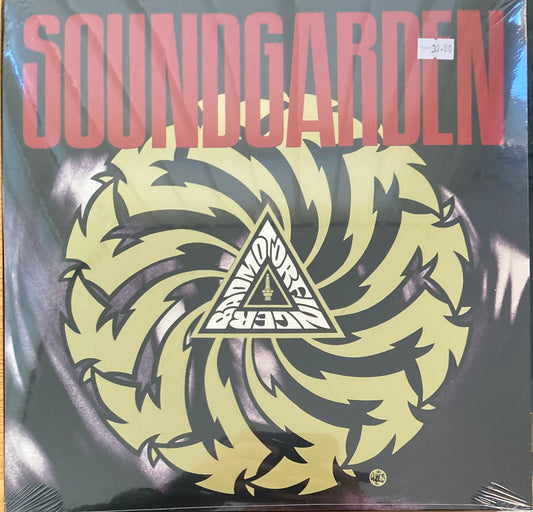 The front of ‘Soundgarden - Badmotorfinger’ on vinyl