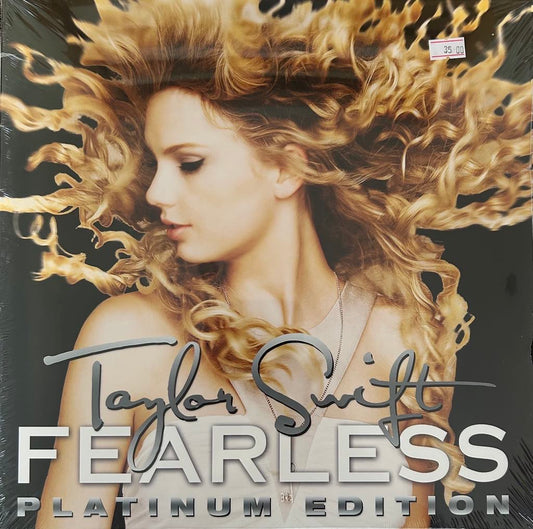 The front of 'Taylor Swift - Fearless - Platinum Edition' on vinyl