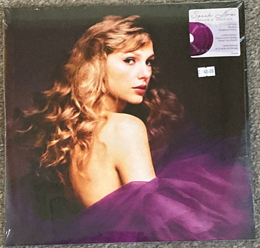 The front of 'Taylor Swift - Speak Now' on vinyl
