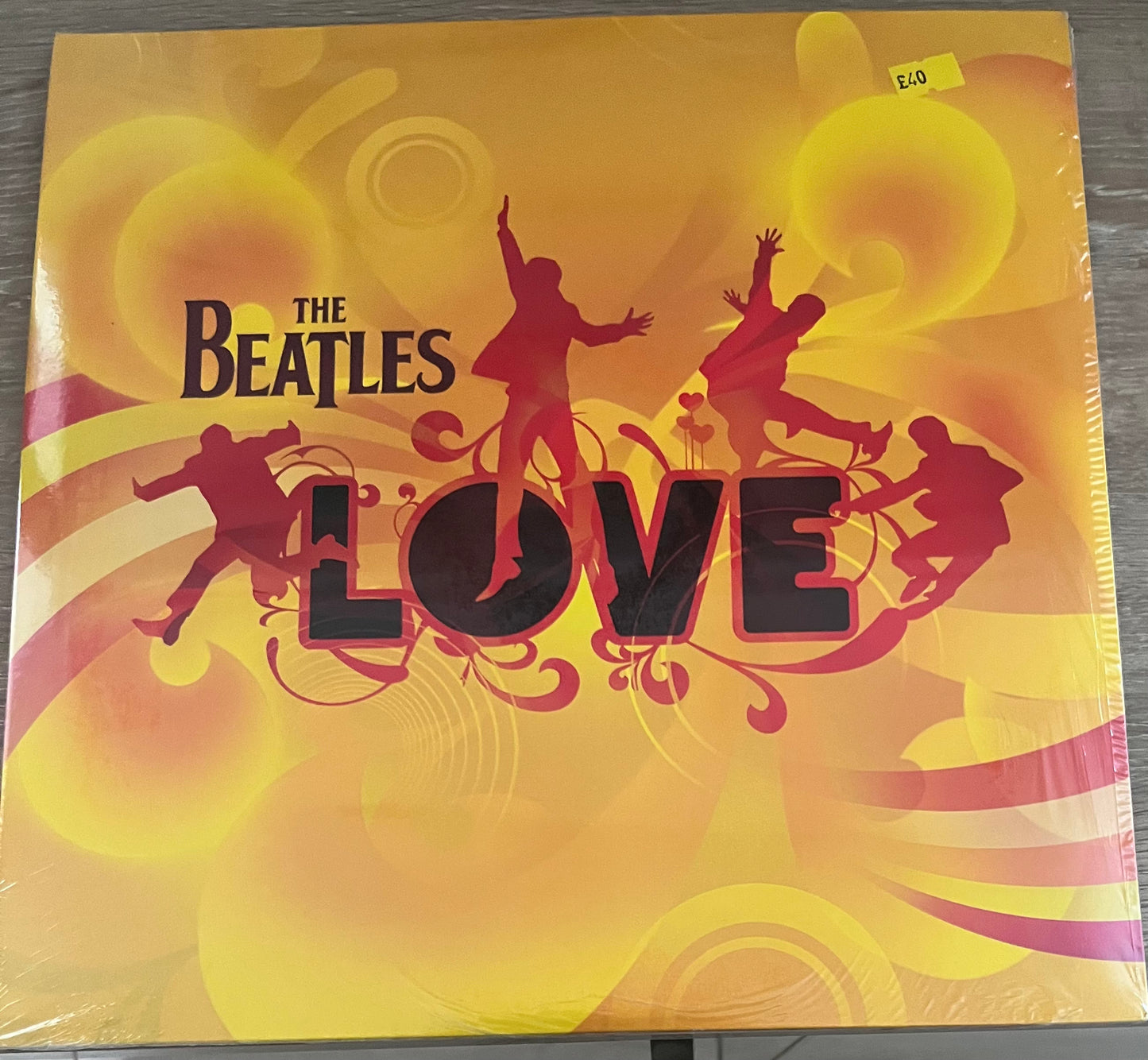 The front of 'The Beatles Love' on vinyl