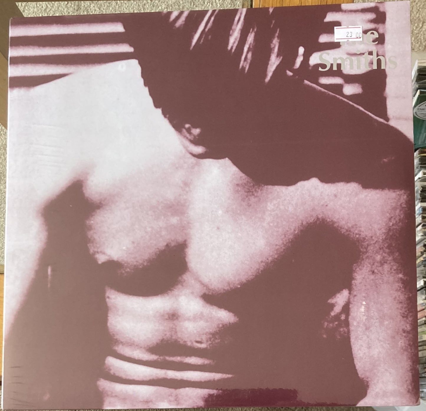 The front of 'The Smiths Self-titled album' on vinyl