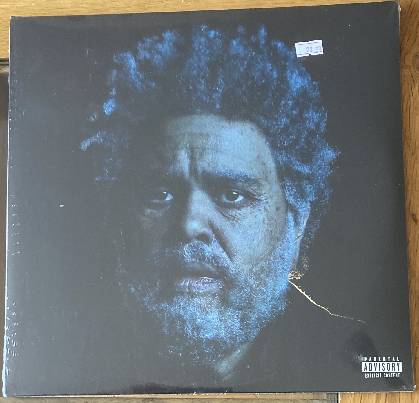 The front of 'The Weeknd Dawn FM' on vinyl