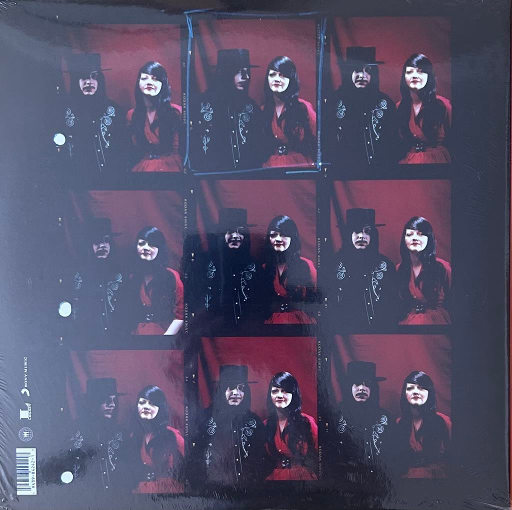 The back of 'The White Stripes - Get Behind Me Satan' on vinyl