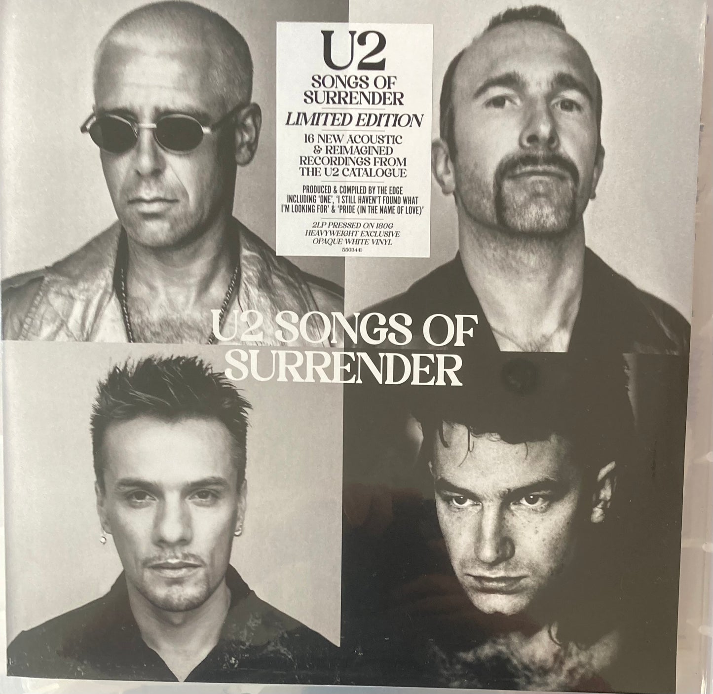 The front of 'U2 Songs of Surrender' on vinyl