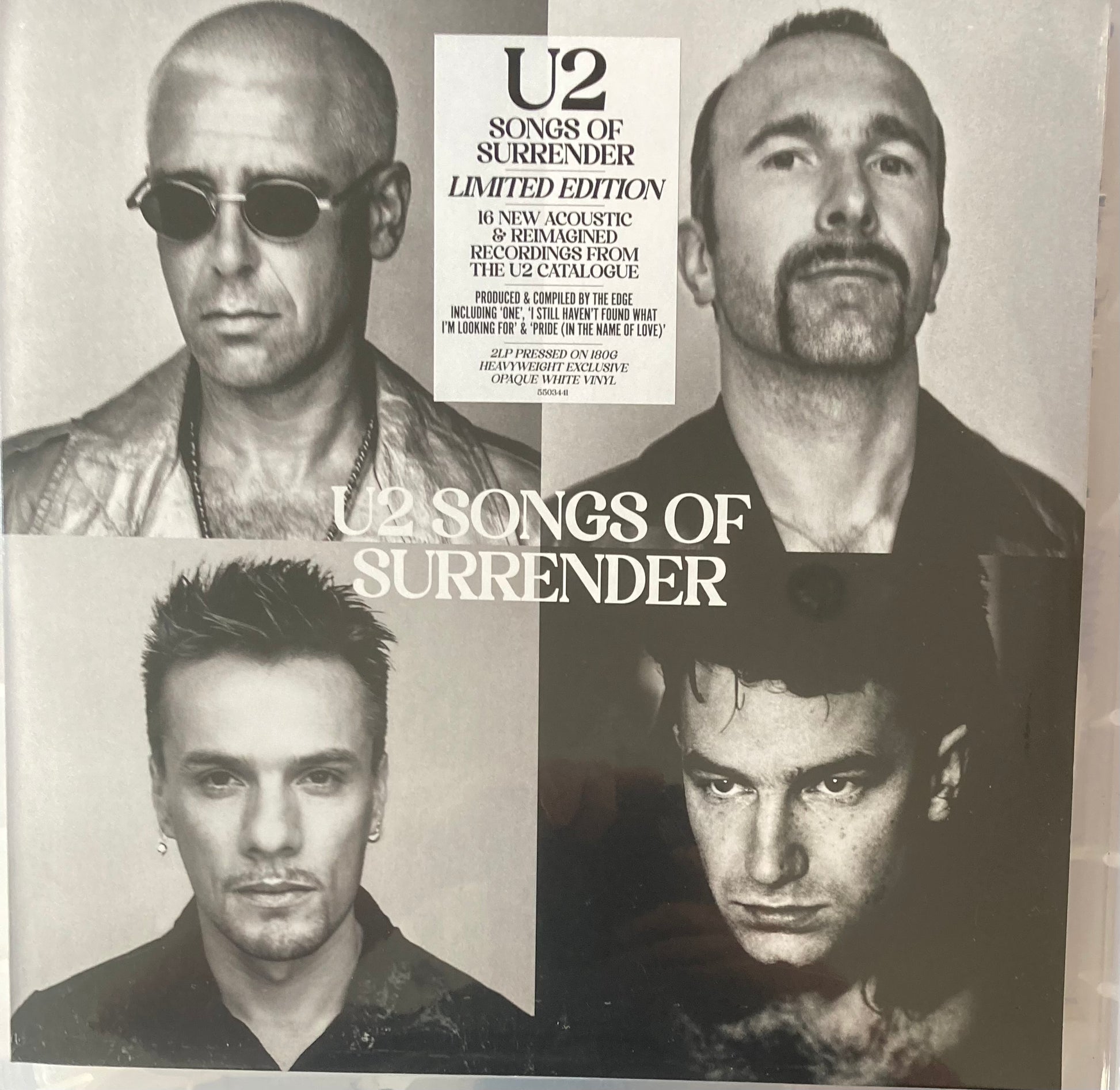 The front of 'U2 Songs of Surrender' on vinyl