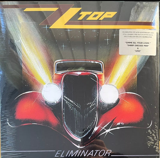 The front of 'ZZ Top Eliminator' on vinyl