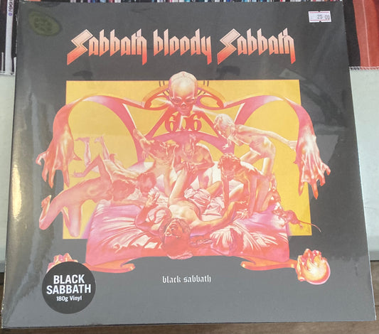 The front of 'Black Sabbath - Sabbath Bloody Sabbath' on vinyl