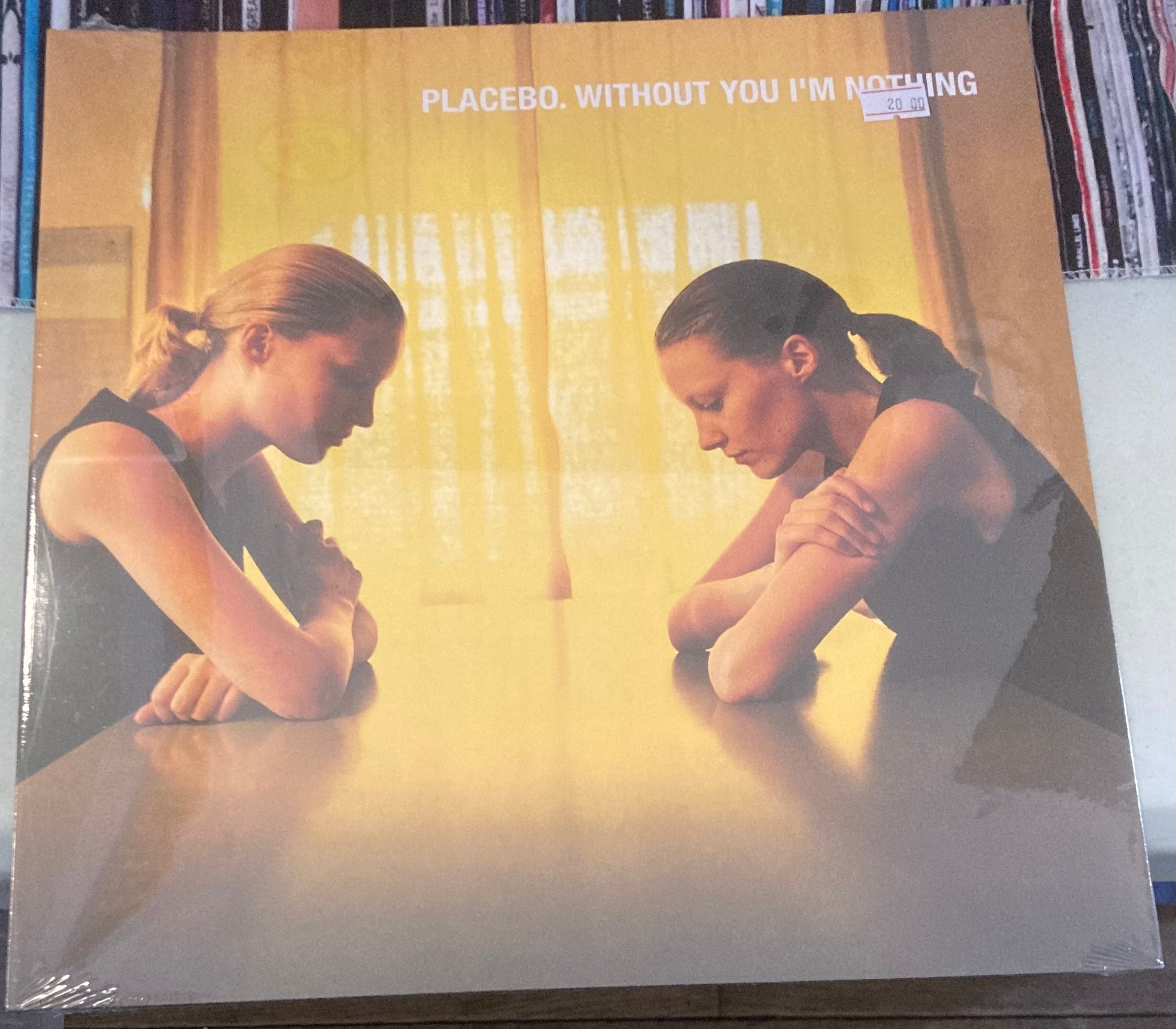 The front of 'Placebo - Without You I'm Nothing' on vinyl