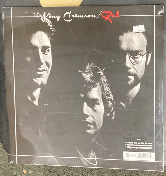 The front of 'King Crimson - Red' on vinyl