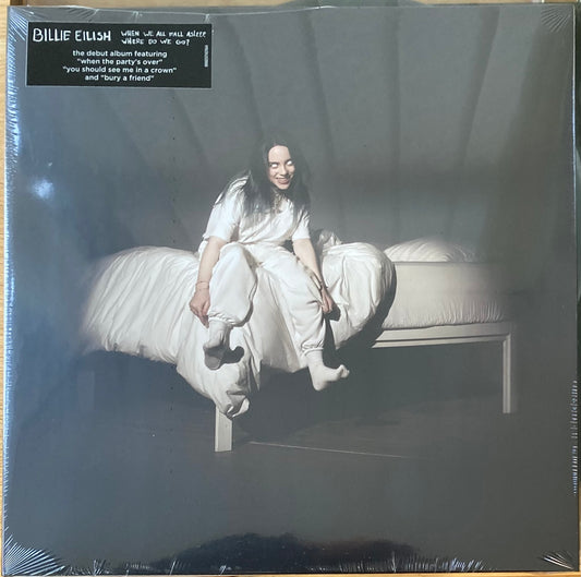 The front of ‘Billie Eilish When We Go to Sleep, Where do we Go’ on vinyl