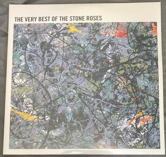 The front of 'The Stone Roses - The Very Best of the Stone Roses' on vinyl