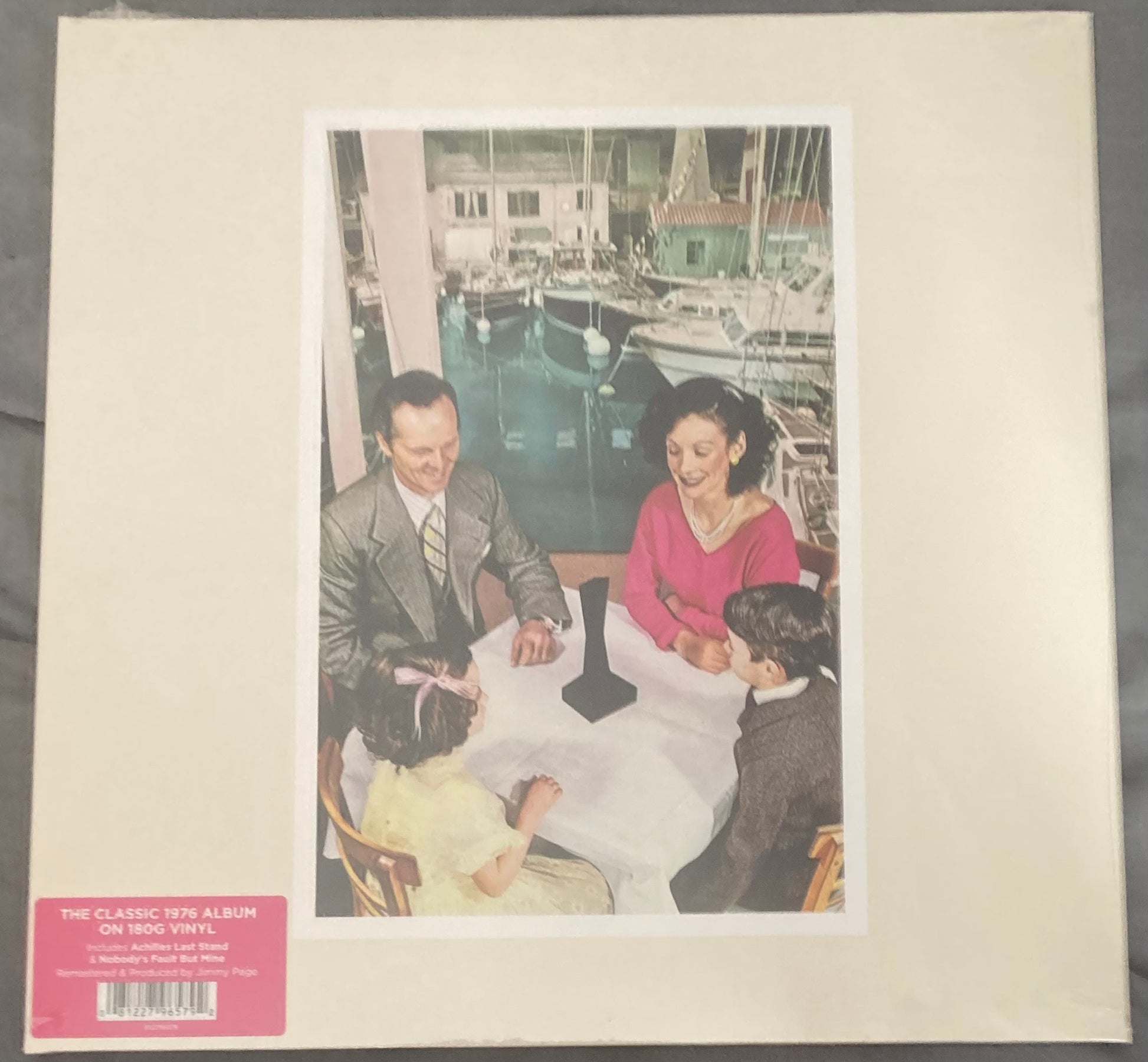 The front of 'Led Zeppelin - Presence' on vinyl