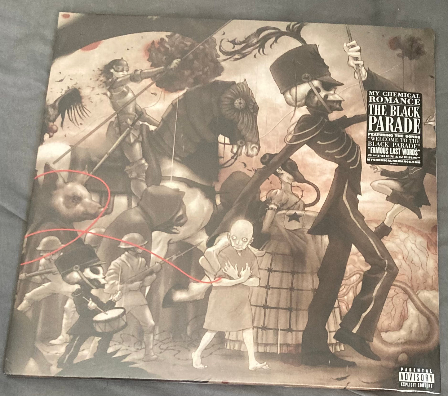 The front of 'My Chemical Romance - Welcome to the Black Parade' on vinyl.