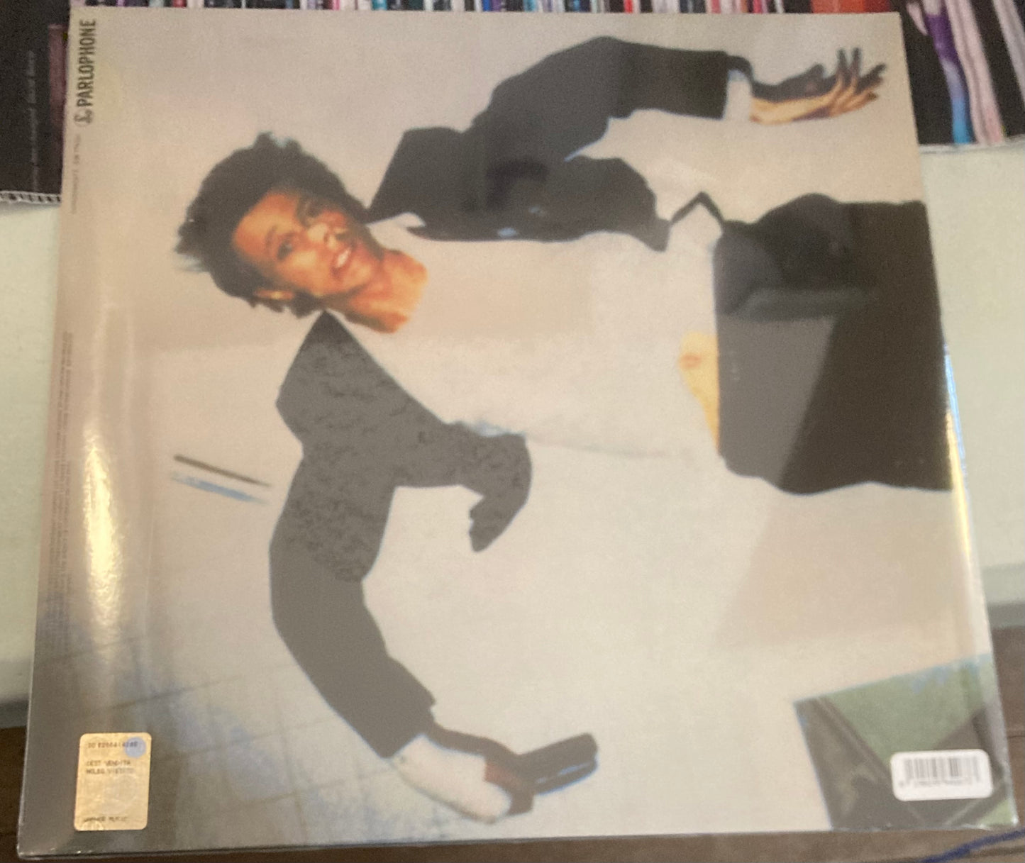The back of 'David Bowie - Lodger' on vinyl
