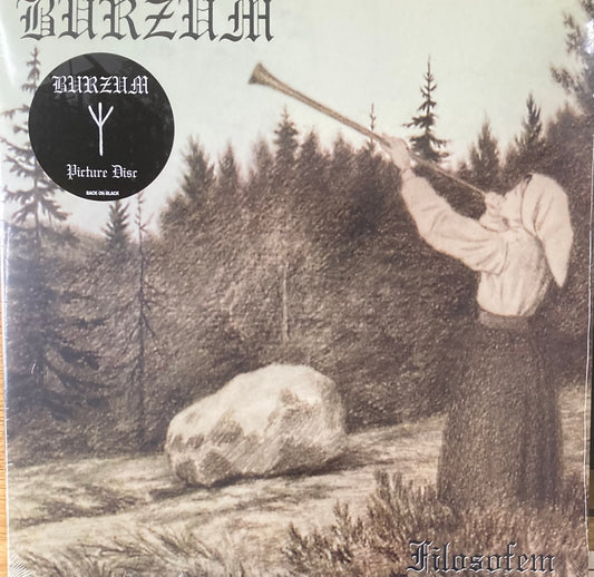 The front of 'Burzum Filosofem Picture disc' on vinyl