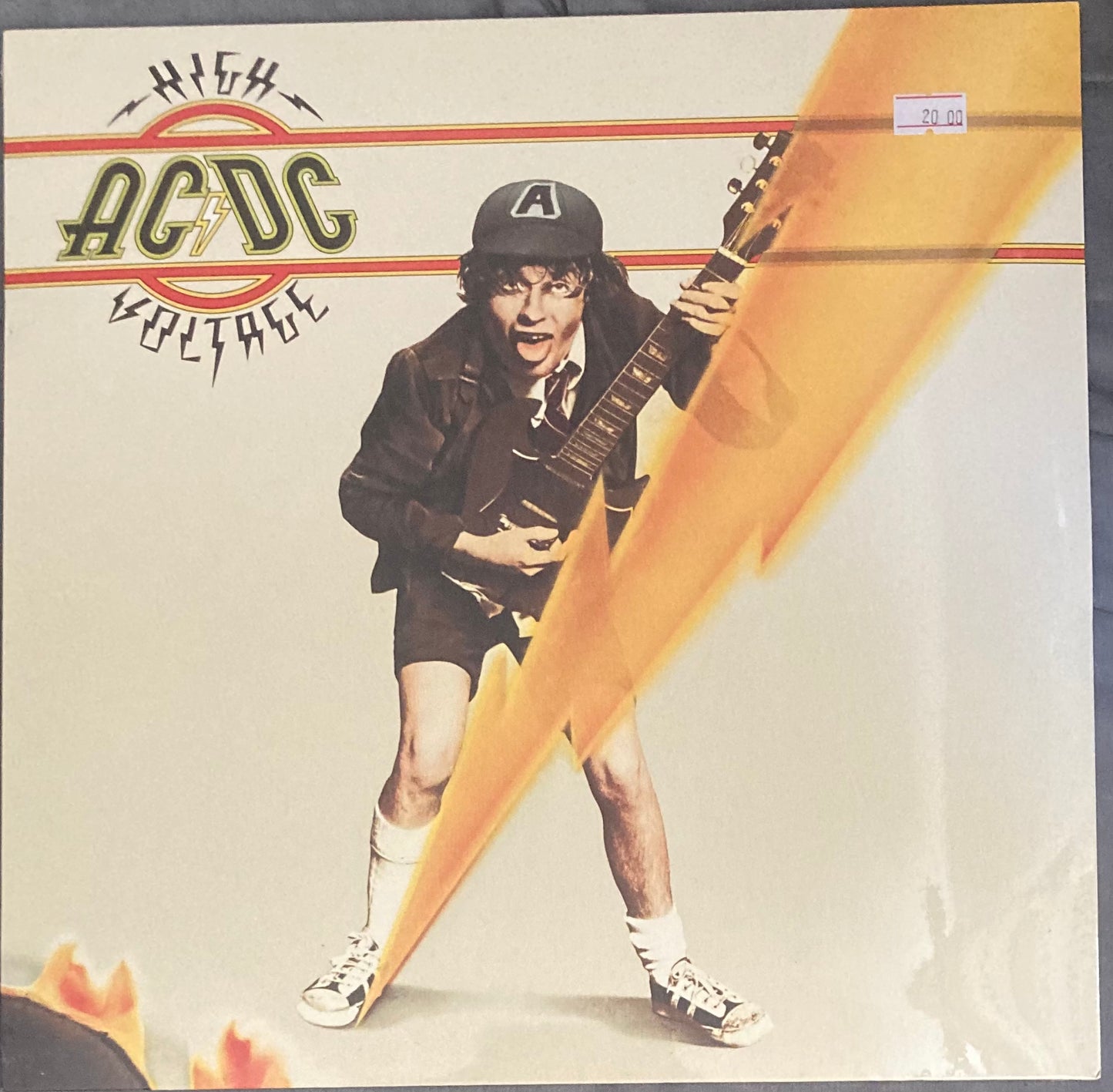 The front of 'AC/DC High Voltage' on vinyl