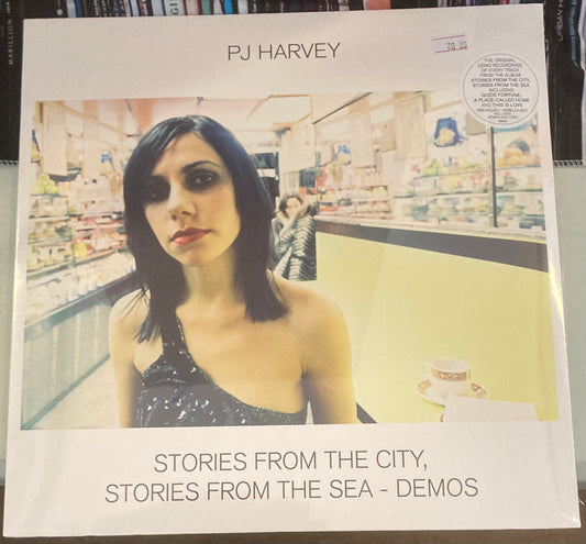 The front of 'PJ Harvey - Stories From the City, Stories From the Sea Demos' on vinyl. It is sealed and unplayed