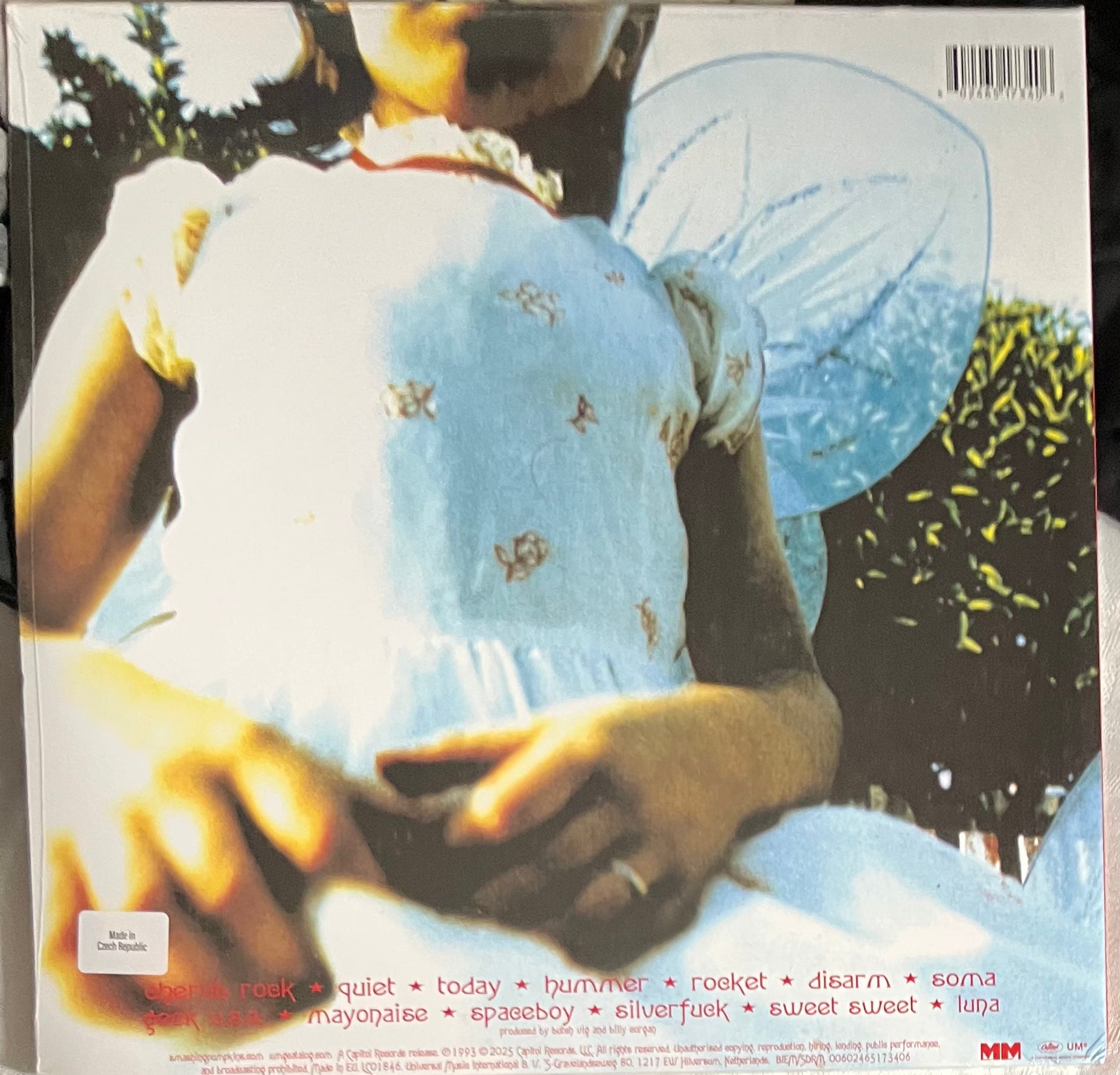 The back of ‘The Smashing Pumpkins - Siamese Dream’ on vinyl