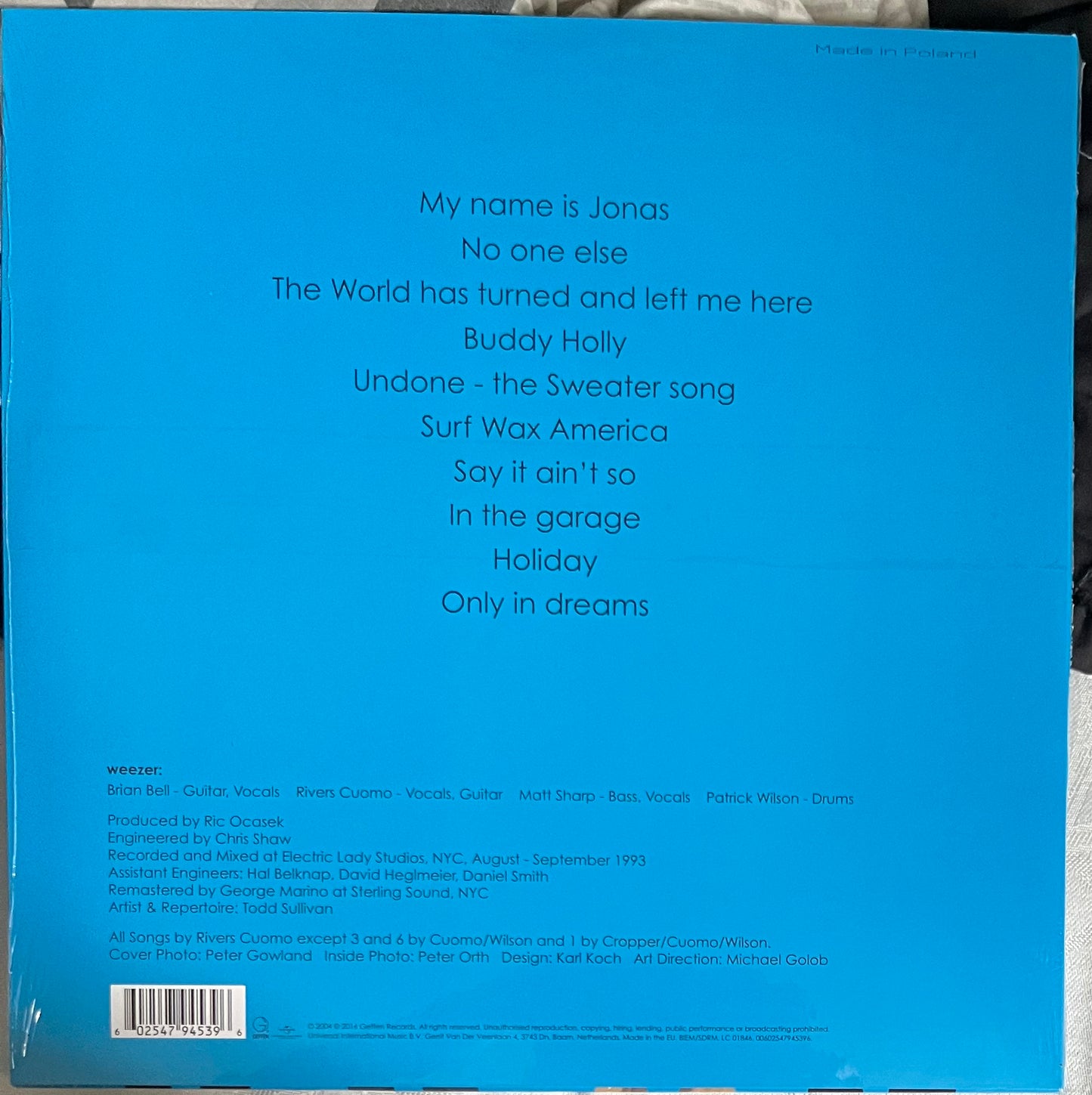 Benja Records | Weezer Blue Album Vinyl LP
