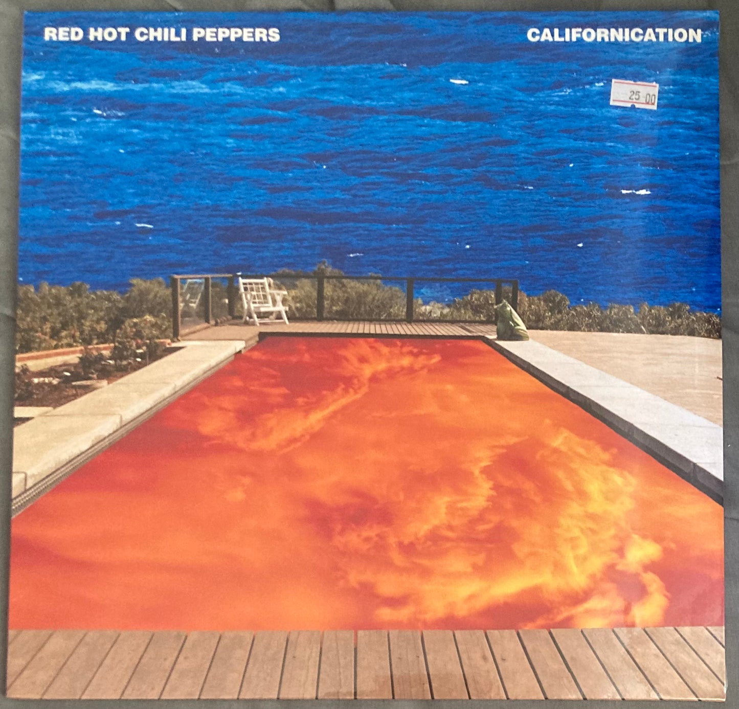 The front of 'Red Hot Chilli Peppers - Californication' on vinyl