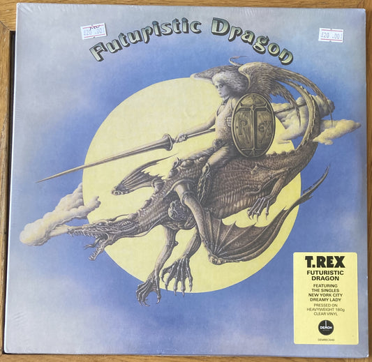 The front of 'T.Rex - Futuristic Dragon' on vinyl