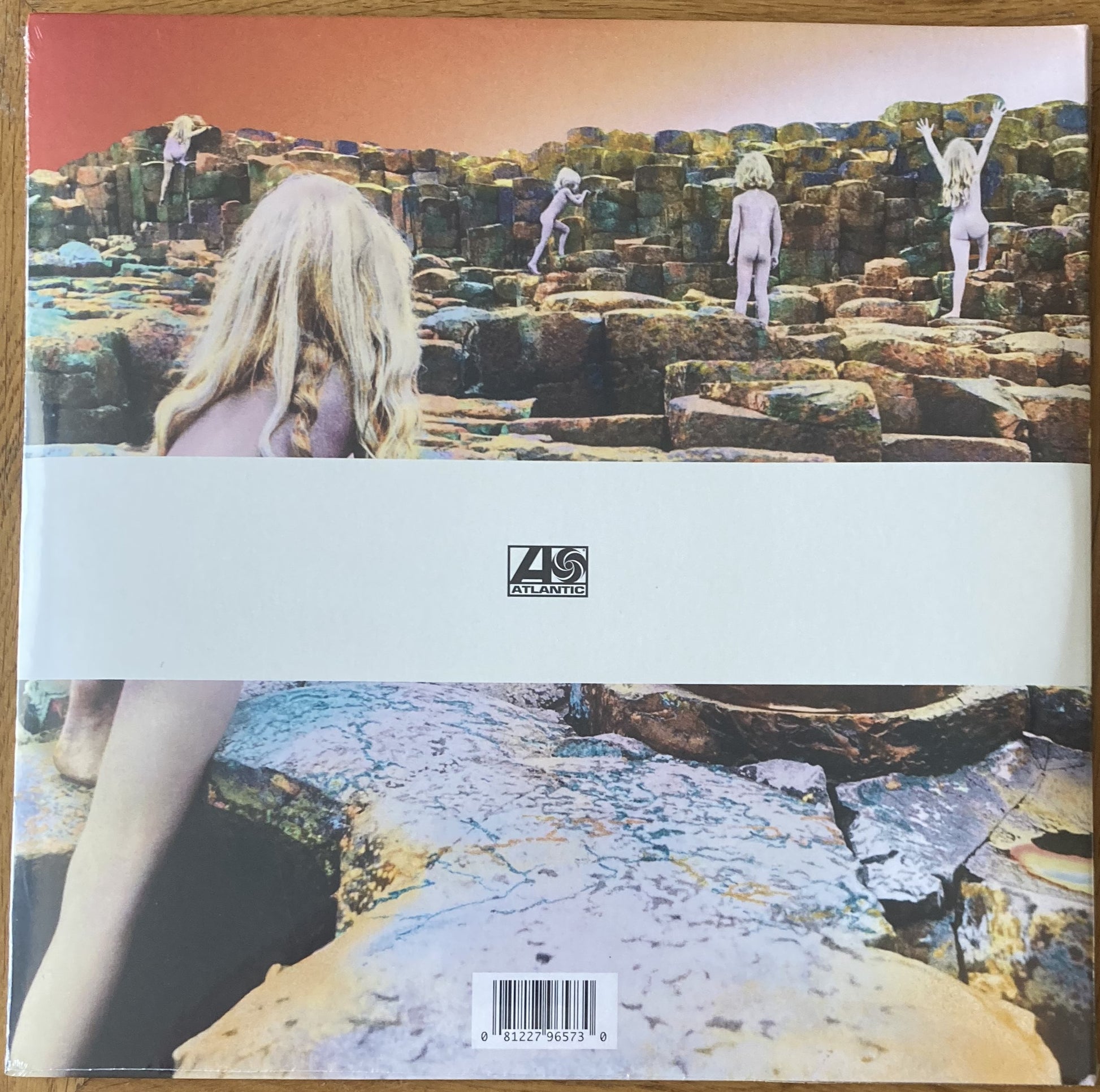 The back of 'Led Zeppelin - Houses of the Holy' on vinyl