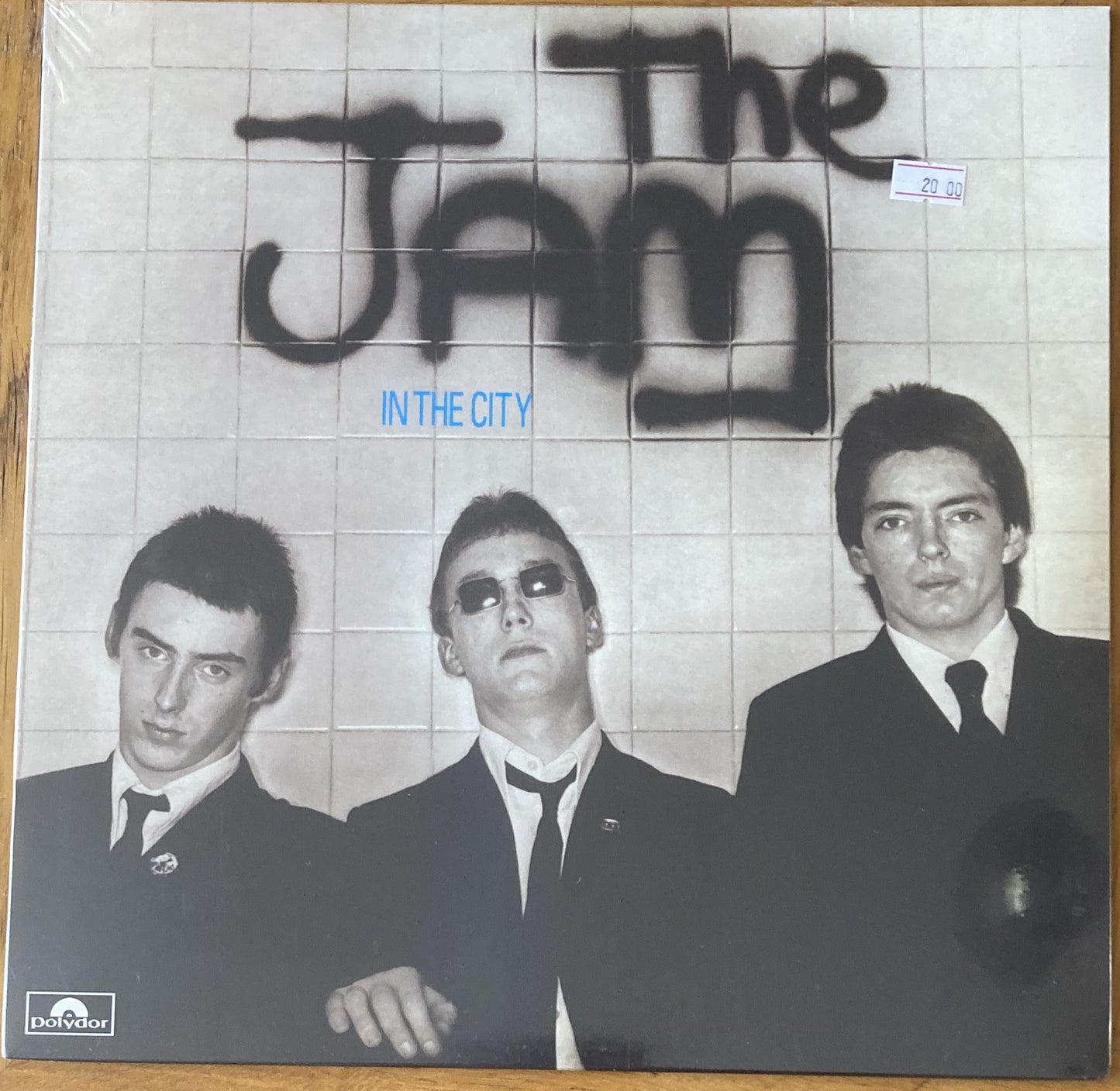 The front of 'The Jam - In the City' on vinyl