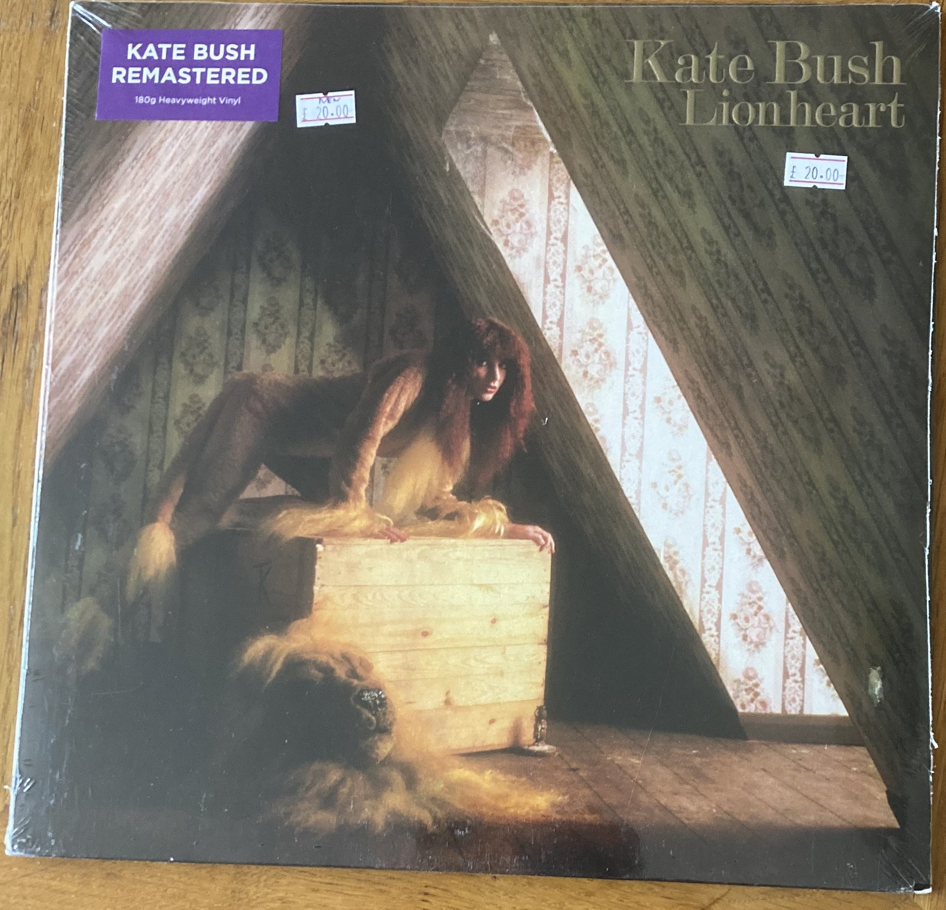 The front of 'Kate Bush - Lionheart' on vinyl