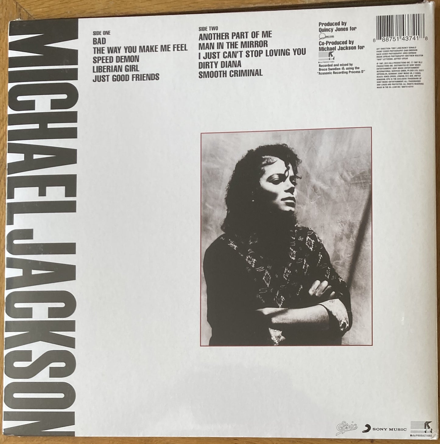 Benja Records | Michael Jackson Bad Vinyl LP Record