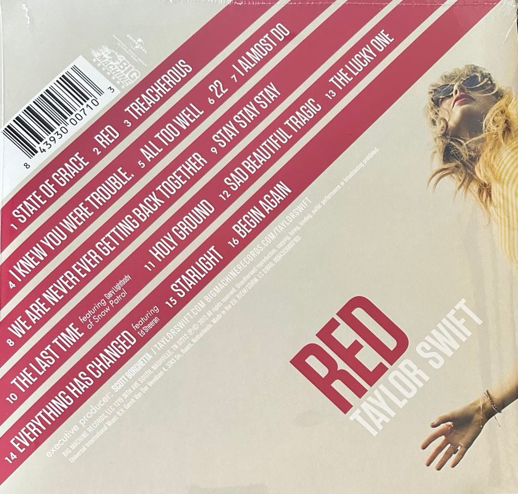 Benja Records | Taylor Swift Red (Vinyl LP Record Album)