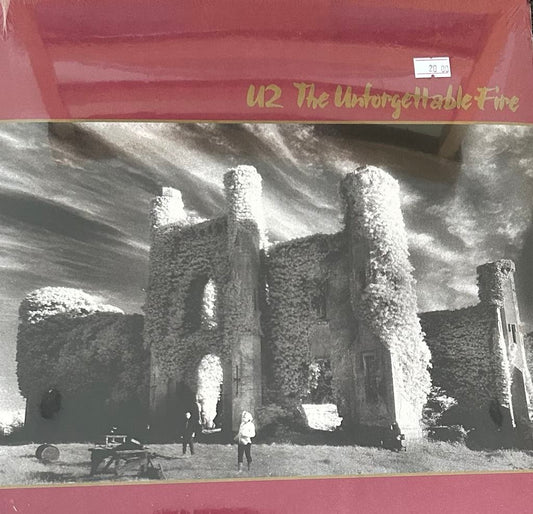 The front of 'U2 - The Unforgettable Fire' on vinyl