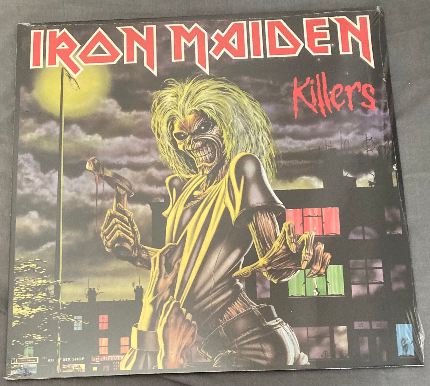 The front of 'Iron Maiden Killers' on vinyl