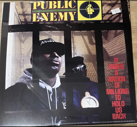 The front of 'Public Enemy It Takes A Nation of Millions to Hold Us Back' on vinyl