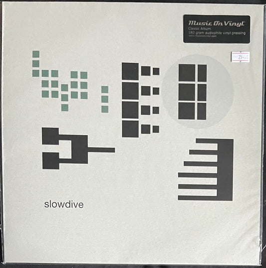 Album cover for 'slowdive' by Music On Vinyl with geometric design elements.