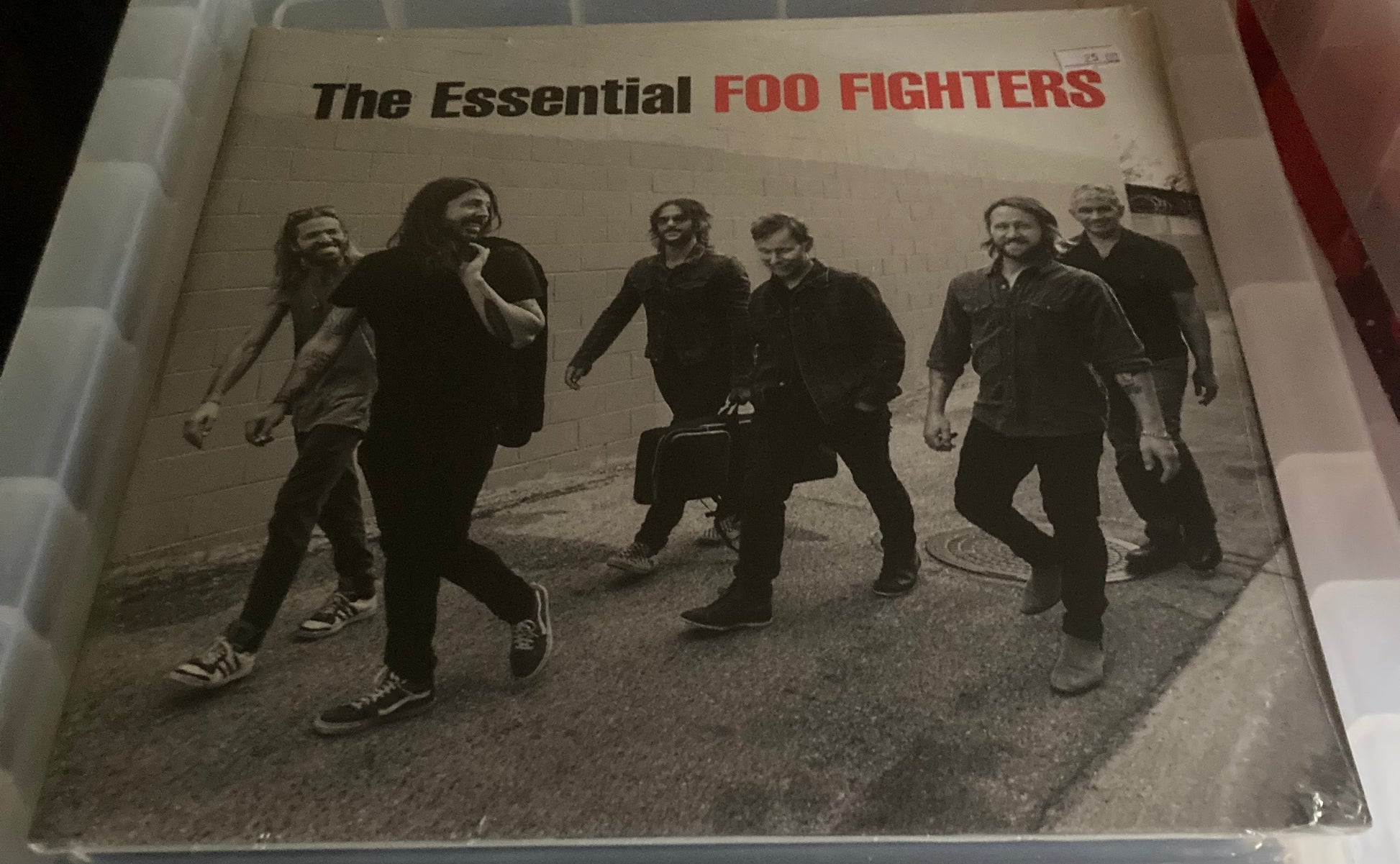 The front of 'Foo Fighters - the Essential Foo Fighters' on vinyl