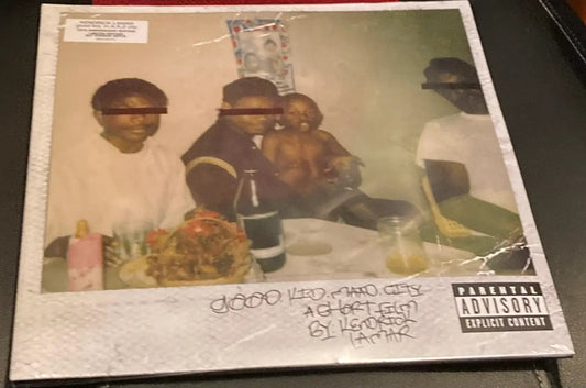 The front of Kendrick Lamar - Good Kid Maad City on vinyl
